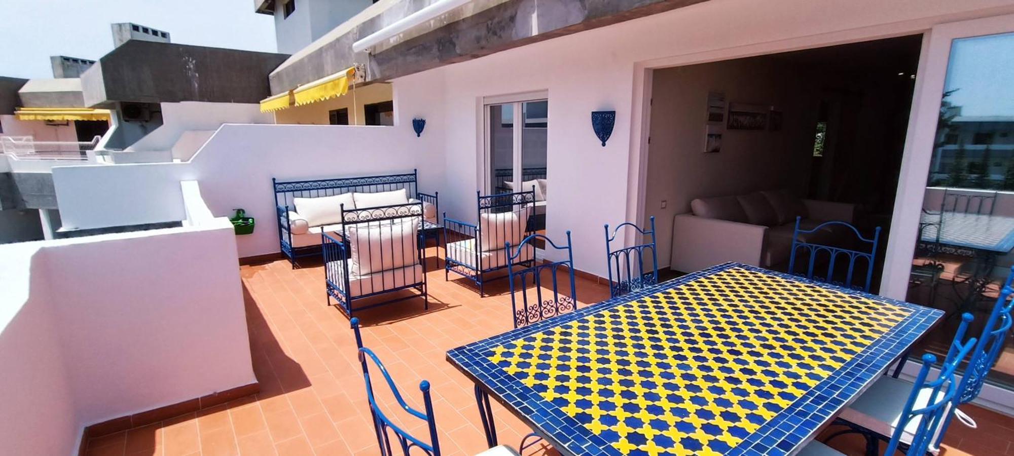 Blue & Yellow Penthouse With Terrace At Balaia Mar อัลบูเฟรา ภายนอก รูปภาพ
